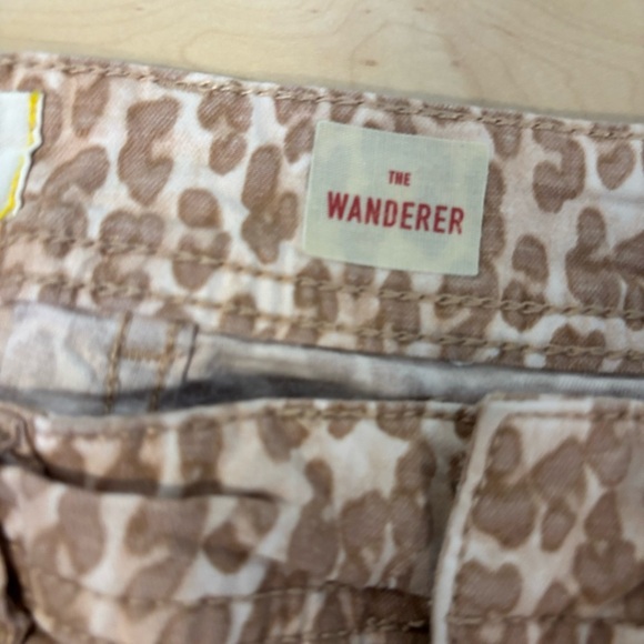 Anthropologie Wanderer Cropped Utility Pants‎ Animal Print Size 28 - Picture 9 of 13